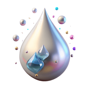 stunning abstract Water Drop Splashing Down Transparent Background high quality png