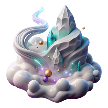 vibrant traditional Waterfall Mist Blown by Whispering Winds Transparent Background high resolution png