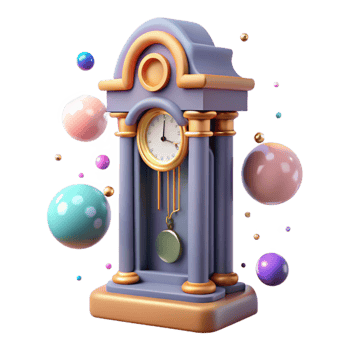 dramatic rustic Whispering Walls Clock Grandfather Clock Cutout authentic png