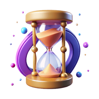 beautiful classic Whispering Walls Hourglass Time Symbol Cutout high quality png