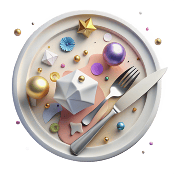 magnificent contemporary White Plate with Fork and Knife Top View Isolated exclusive png