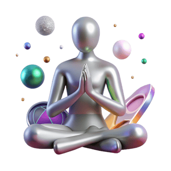 stunning classic Yoga Pose Silhouette Cutout on Transparent Background authentic png