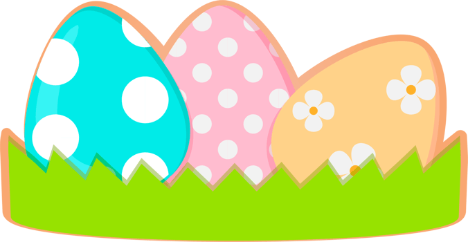 easter eggs pastel colors illustration png