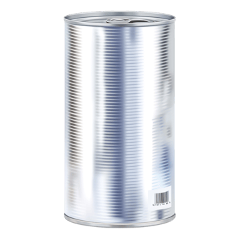Shiny Metal Can with Smooth Surface and Clear Label Area for Products png