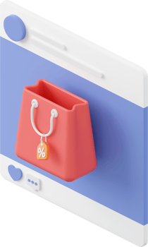 Buying products through posts, 3d illustration of Icon affiliate marketing png