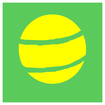 Tennis Ball Icon Flat Design png