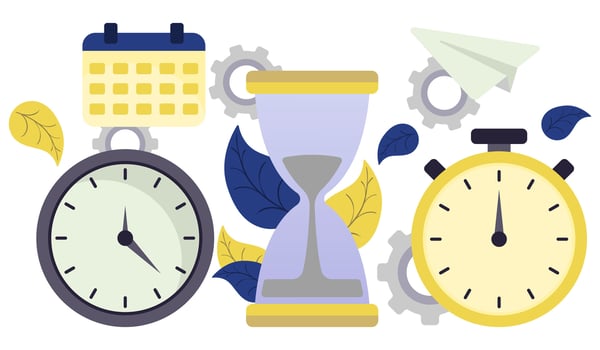 Time management concept illustration vector