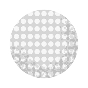 Golf ball icon vector