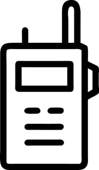 Wireless Walkie-Talkie Design vector