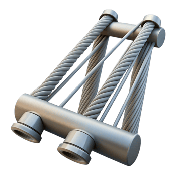 impressive creative Bridge suspension cable section, original png