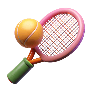 extraordinary rustic A tennis racket and ball, premium png