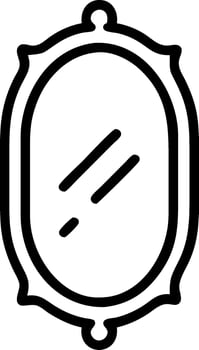 Handcrafted Classic Mirror Design vector