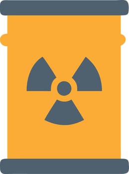 Hazardous Radiation Warning Concept vector