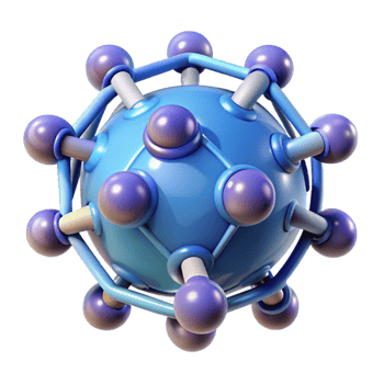 vibrant classic Nanotechnology microscopic image premium png