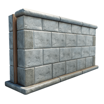 dramatic minimalist Concrete wall, smooth surface, industrial look, 4K png