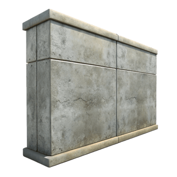 extraordinary contemporary Concrete wall, smooth surface, industrial look, 4K png