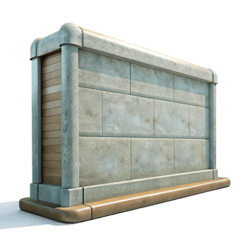impressive classic Concrete wall, smooth surface, industrial look, authentic png