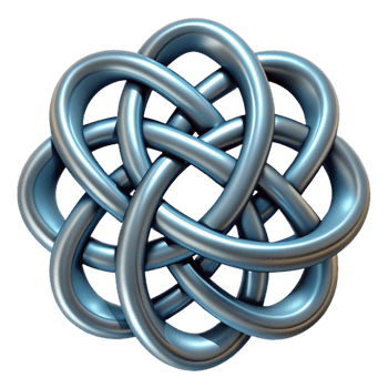 beautiful artistic Celtic Knot, intricate design, 4K png