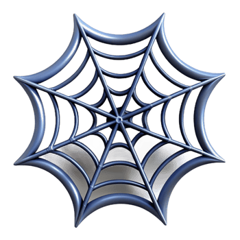 magnificent rustic A spider web, intricate and abstract high quality png