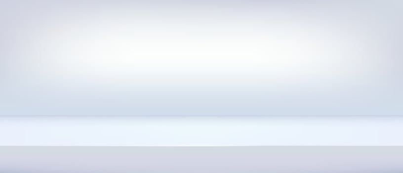 Background light blue shelf studio, color sky space room tabletop, illustration. Limbo countertop backdrop vector