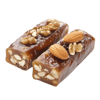 Deliciously sweet Saudi Arabian date and nut treat perfect for snacking png