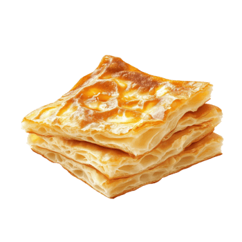 Delicious detailed Serbian palacinke stacked on a white plate ready to be served png