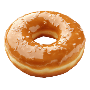 Delicious Uruguayan dulce de leche donut ready to be enjoyed png