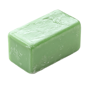 A block of green soap sitting isolated on a background png