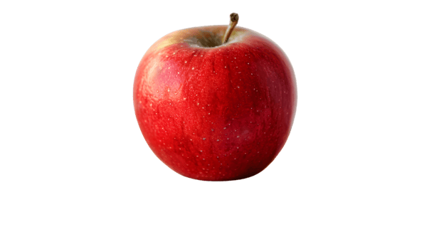 A vibrant red fruit with a glossy finish perfect for health and nutrition theme png