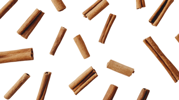 Floating Cinnamon Sticks on Transparent Background png
