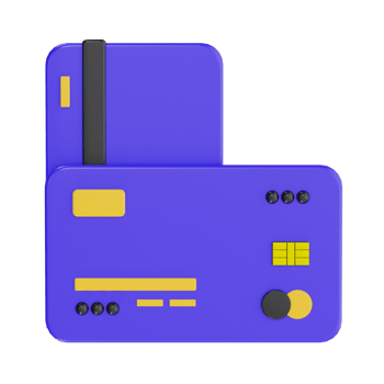 Digital Payment Card 3D Icon png