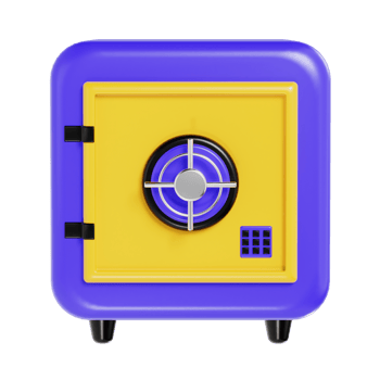 3D Safe Deposit Box png