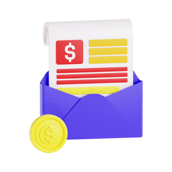3D Invoice Document Icon png