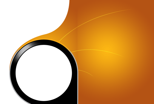 Black Embossed Circle in Front of Yellow Surface png