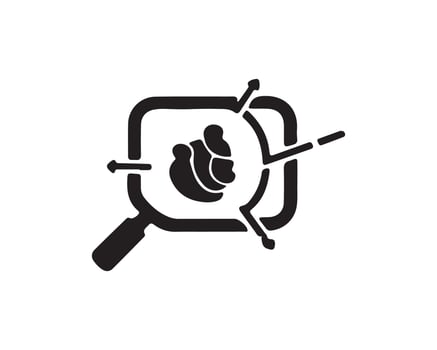 Alien Research Glyph Icon Design. vector