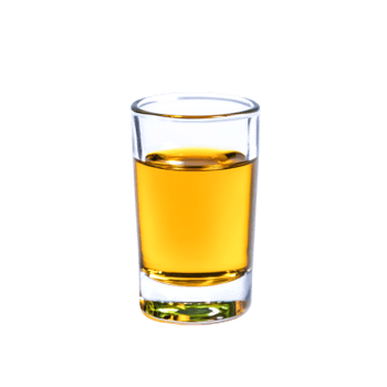 Golden spirit in clear glass shot on , perfect for promotions png