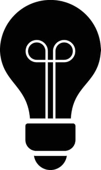 A Modern Light Bulb Icon Idea Illustration vector