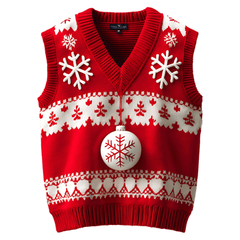 Red Christmas Knitwear for Festive Celebrations Downloadable Clipart png