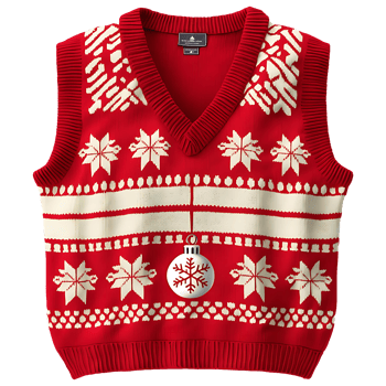 Classic Christmas Knitwear Vest Perfect for Winter Designs png