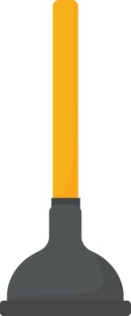 Heavy Duty Toilet Plunger vector