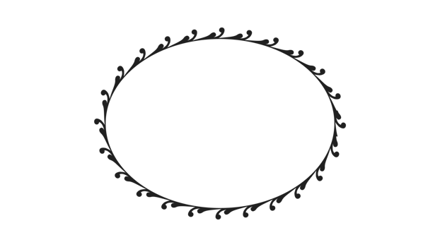Semicircular decorative frame.Circular text holder design.Ornate design on transparent background png