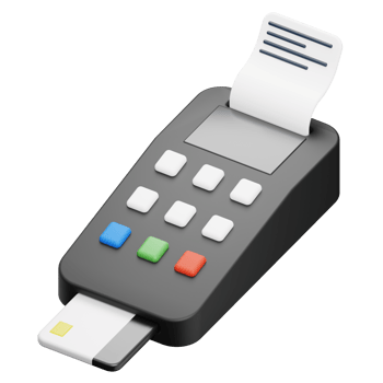 Card Payment 3D object Illustration png