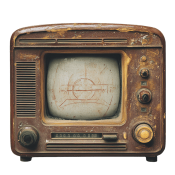 Vintage radio with a timeless design featuring a classic wood finish and simple controls for nostalgic listening, vintage radio file no background png