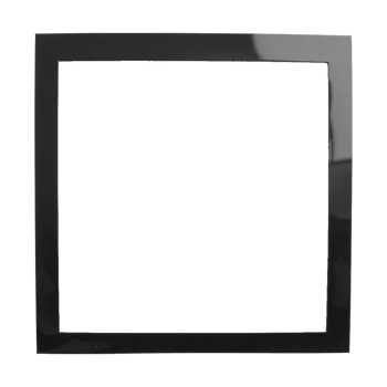 black square frame on transparent background png