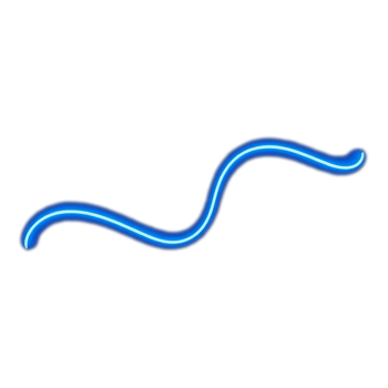 a blue neon wave on a transparent background png