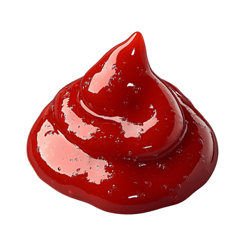 ketchup swirl isolated on white background png