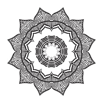 beautiful flower mandala art vector