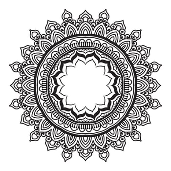 A luxury mandala design vector