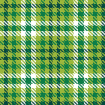 Modern Seamless Tartan in Smoky Booger Green tones Textile Design vector
