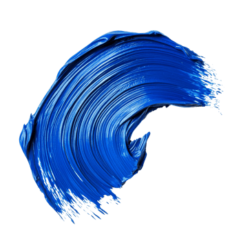 Twisted blue paint brush stroke isolated on transparent background showcasing vibrant color and fluid texture in art, twisted blue paint brush stroke isolated on transparent background png